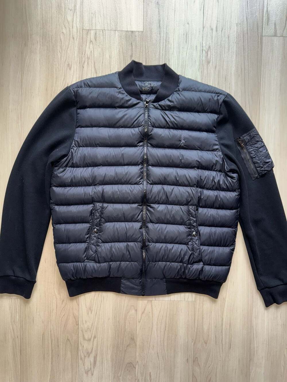 Polo Ralph Lauren Performance Hybrid Quilted Bomber Jacket Size M